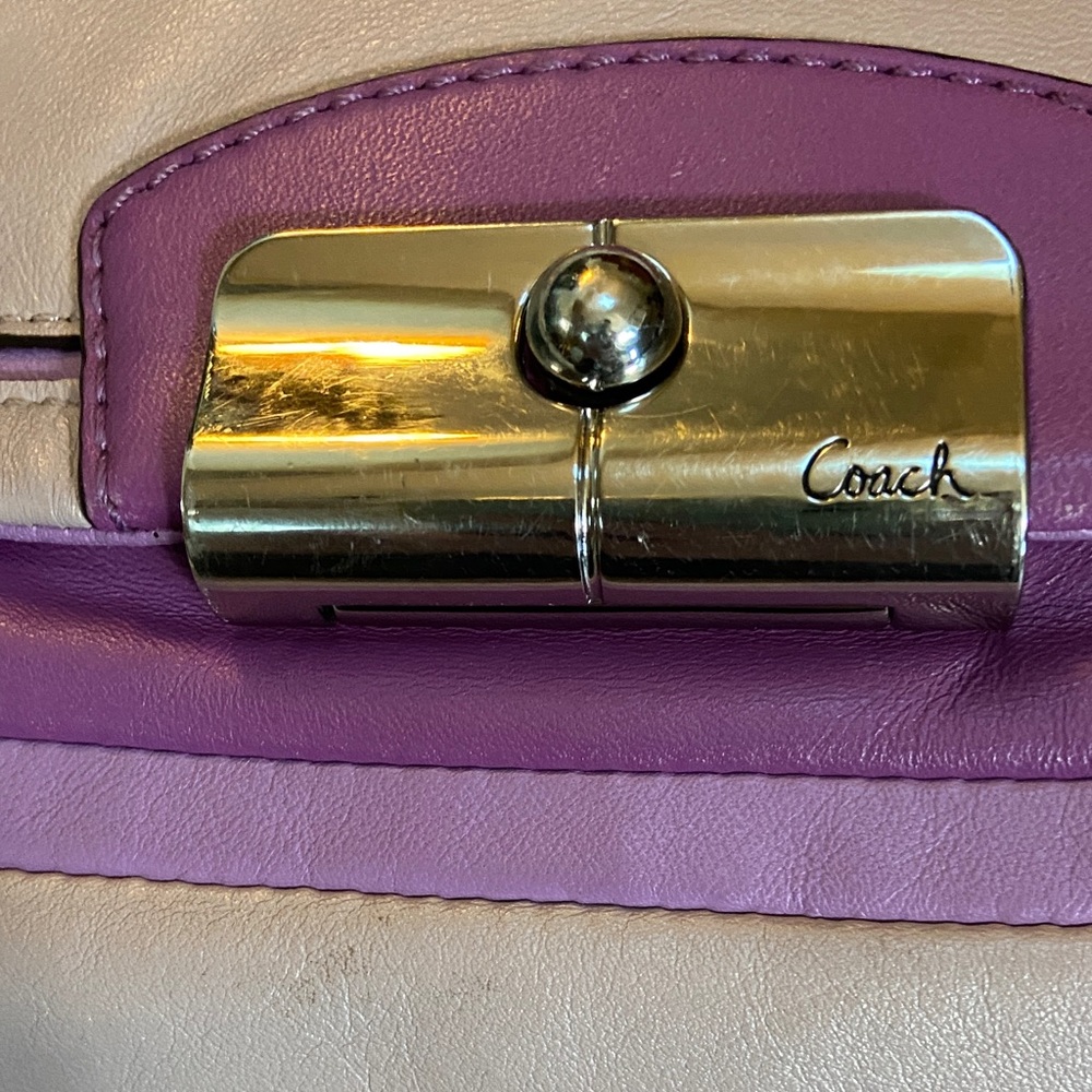 Coach 2013 Kristen Spectator Purple and Violet Crossbody-Shoulder Bag - Picture 2 of 16
